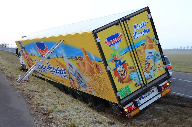 In Graben gerutscht (Foto: S. Dietzel)