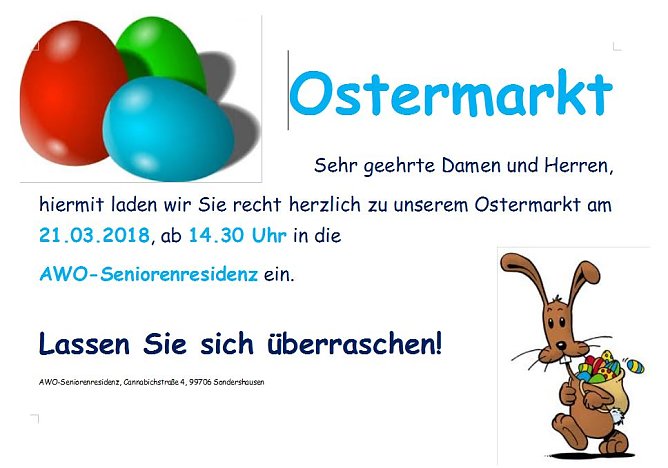 Osterkaffee und Osterfeuer-Jecha und mehr (Foto: AWO)