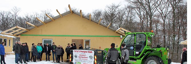 Richtfest f&uuml;r neue Bungalows im Ferienpark (Foto: Karl-Heinz Herrmann)
