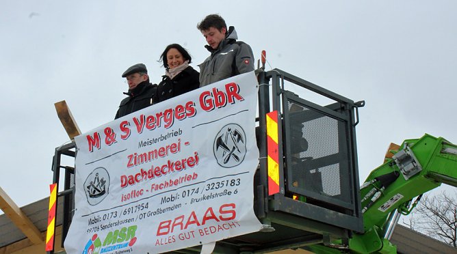 Richtfest f&uuml;r neue Bungalows im Ferienpark (Foto: Karl-Heinz Herrmann)