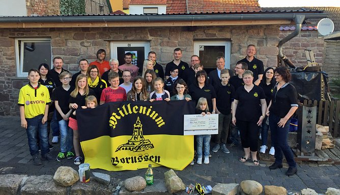 Ein "Held " zu Gast bei Freunden (Foto: Enrico Selk)