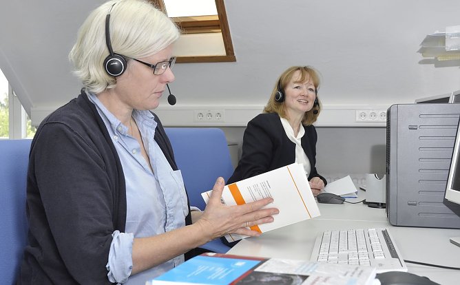 Telefonraum in Dresden (Foto: Krebsinformationsdienst, DKFZ)