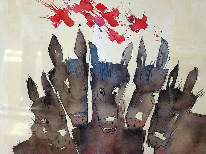 Ausstellung Aquarelle von Jens Wolf (Foto: J&uuml;rgen Kieper)