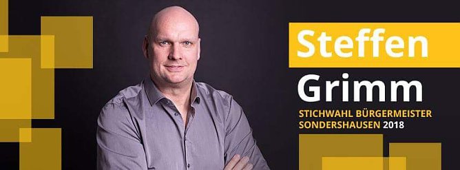 Wahlaufruf zur Stichwahl in Sondershausen von Steffen Grimm (Foto: Steffen Grimm) Wahlaufruf zur Stichwahl in Sondershausen von Steffen Grimm (Foto: Steffen Grimm)