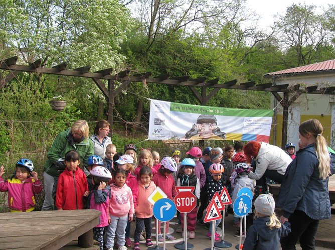 Verkehrssicherheitstag der Kita Regenbogen  Artern (Foto: Bernd M&uuml;ller)
