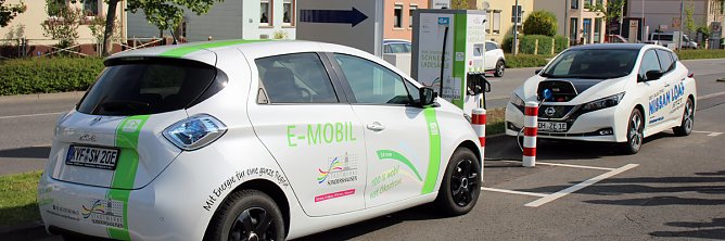 E-Mobilit&auml;t in Sondershausen - Schnell mal Strom tanken? (Foto: Karl-Heinz Herrmann)