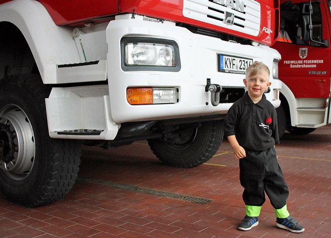 Feuer und Flamme f&uuml;r die Jugendfeuerwehr (Foto: Karl-Heinz Herrmann)