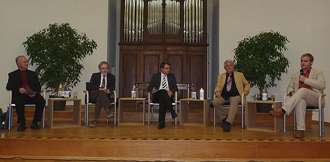 Podiumsdiskussion 20 Jahre Mauerfall (Foto: Karl-Heinz Herrmann)