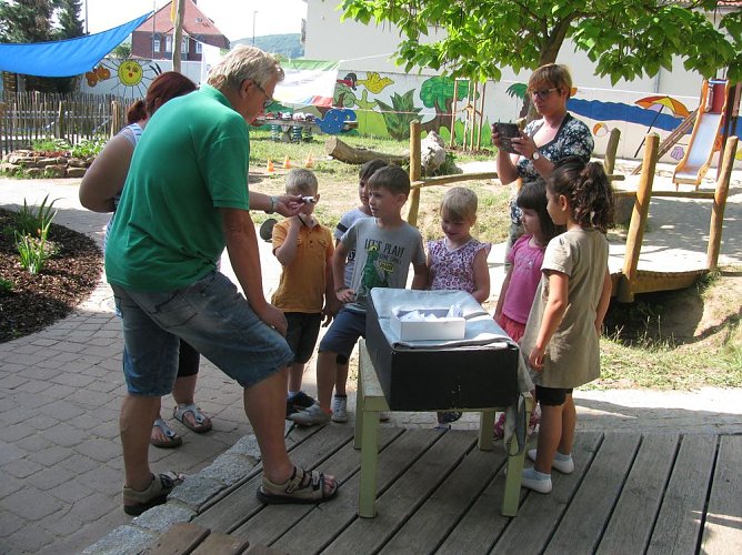 Verkehrssicherheitstag in der Kita Sonnenschein (Foto: Bernd Müller) Verkehrssicherheitstag in der Kita Sonnenschein (Foto: Bernd Müller)