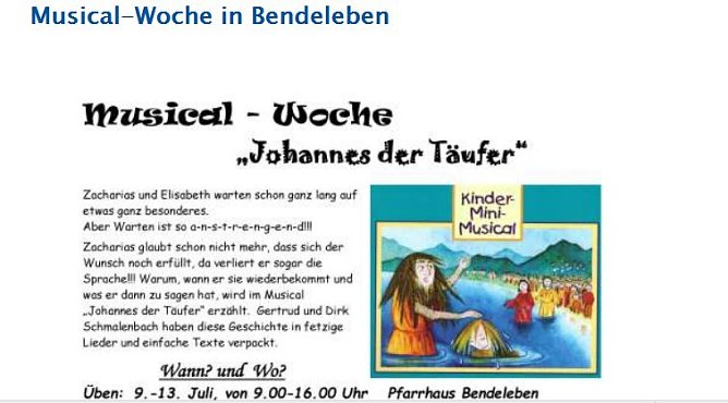 Konzert in der Region und &Uuml;bung (Foto: privat)