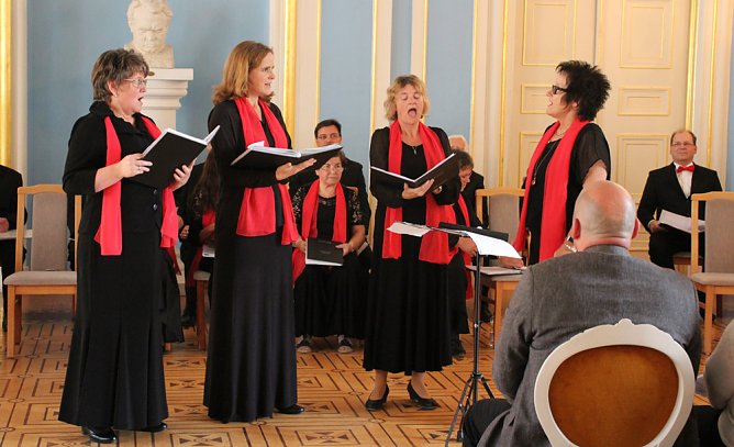 Das Jubil&auml;um beim Jubil&auml;um (Foto: Karl-Heinz Herrmann)