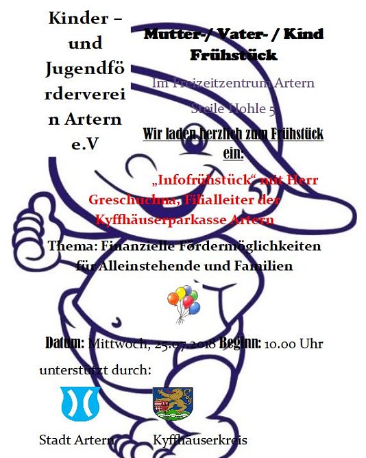 Kennzeichendiebstahl und Mutter-/ Vater- / Kind Frühstück (Foto: Freizeitzentrum) Kennzeichendiebstahl und Mutter-/ Vater- / Kind Frühstück (Foto: Freizeitzentrum)