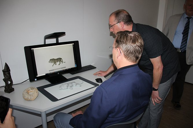 Ramelow bei 3D-Schilling in Oberspier (Foto: Karl-Heinz Herrmann)