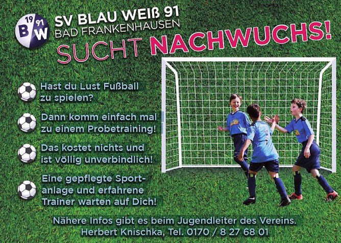 Hast du Lust Fußball zu spielen? (Foto: Stadtmarketing Bad Frankenhausen) Hast du Lust Fußball zu spielen? (Foto: Stadtmarketing Bad Frankenhausen)