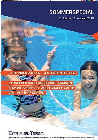 Sommerspecial in der Kyffh&auml;user-Therme (Foto: Stadtmarketing Bad Frankenhausen)