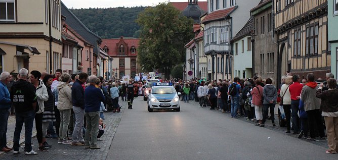 Bauernheer eroberte Bad Frankenhausen (Foto: Karl-Heinz Herrmann)