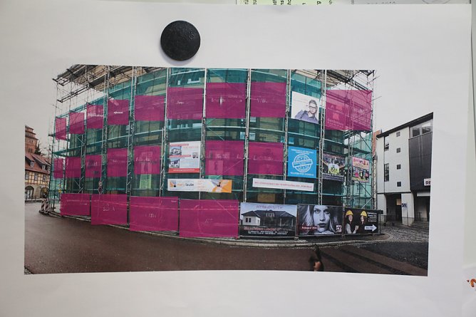 Aktion Wir unterst&uuml;tzen den Wiederaufbau der Alten Post (Foto: Karl-Heinz Herrmann)