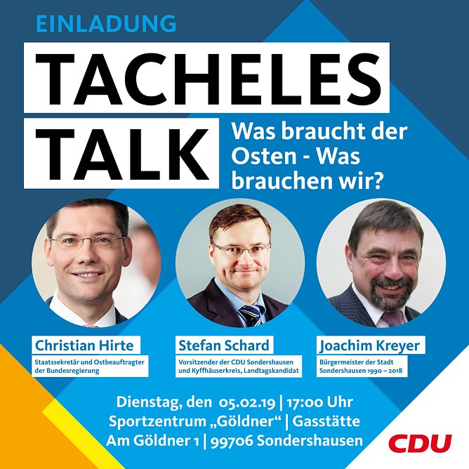 Ostbeauftragter im Kyffhäuserkreis (Foto: CDU Kyffhäuserkreis) Ostbeauftragter im Kyffhäuserkreis (Foto: CDU Kyffhäuserkreis)