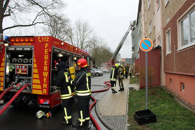 Balkonbrand in Sondershausen (Foto: Karl-Heinz Herrmann)