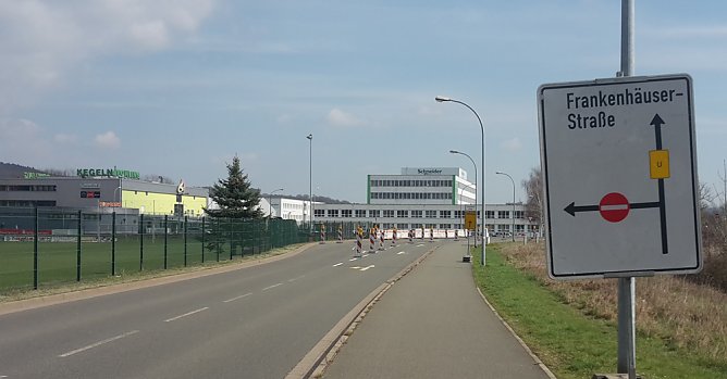 Sperrungen in Sondershausen (Foto: Karl-Heinz Herrmann)