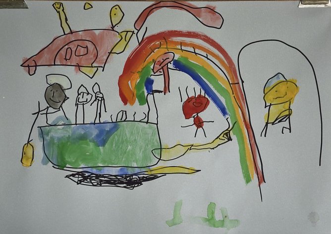 Kleine Leute besuchen gro&szlig;e Kunst (Foto: Fred B&ouml;hme)