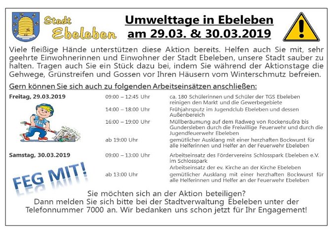 Umwelttage in Ebeleben (Foto: Stadt Ebeleben)