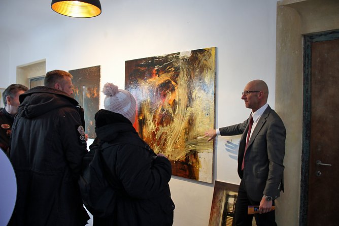 Beim Maler zu Besuch (Foto: Karl-Heinz Herrmann) Beim Maler zu Besuch (Foto: Karl-Heinz Herrmann)