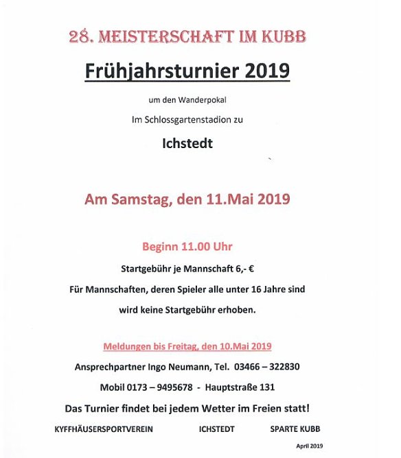 Anbaden und KUBB (Foto: Stadtmarketing Bad Frankenhausen)