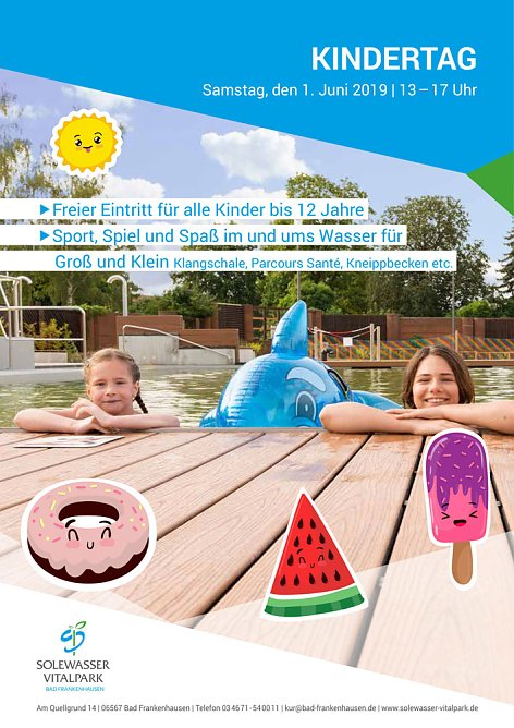 Kindertag im Solewasser-Vitalpark (Foto: Stadtmarketing Bad Frankenhausen)