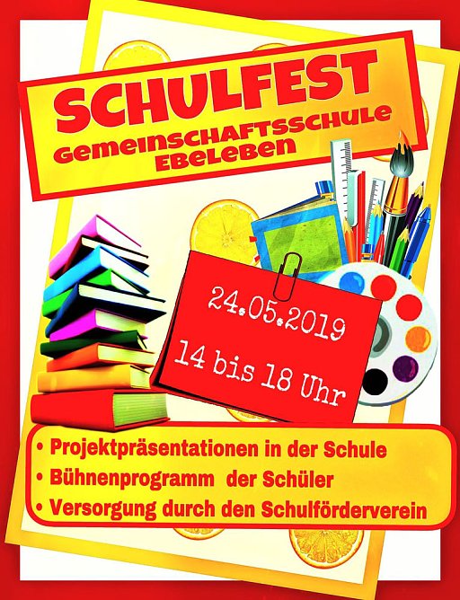 Einladung zum Schulfest (Foto: TGS Ebeleben)