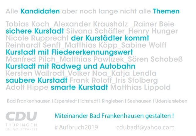 Abschlussveranstaltungen der CDU Bad Frankenhausen (Foto: CDU Bad Frankenhausen)