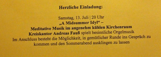 Trinitatis klingt VII erfrischend (Foto: Karl-Heinz Herrmann)