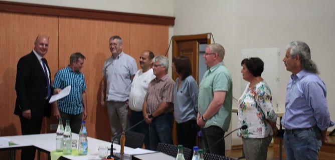 Ortsteilb&uuml;rgermeister vereidigt (Foto: Karl-Heinz Herrmann)