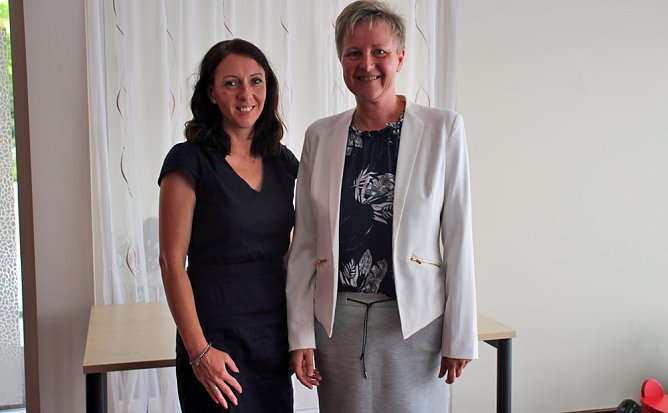 Neue Leiterin des Jobcenters beim Haus am Wippertor (Foto: Karl-Heinz Herrmann)
