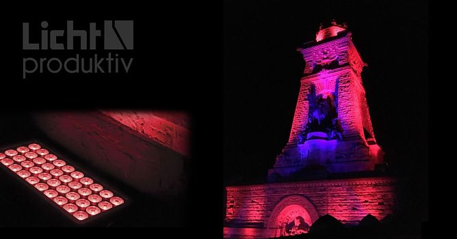 Ambientebeleuchtung f&uuml;r das Kyffh&auml;user Denkmal (Foto: Licht produktiv)