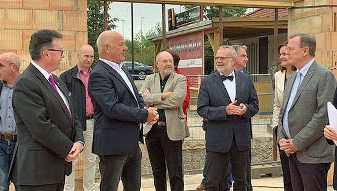 Baustelle der Rettungswache besucht (Foto: DRK Kyffhäuserkreis) Baustelle der Rettungswache besucht (Foto: DRK Kyffhäuserkreis)