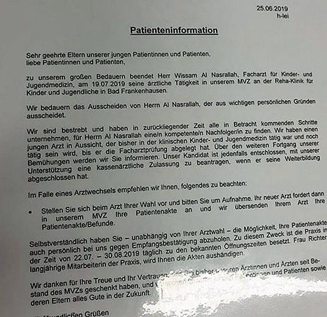 Erste Reaktion (Foto: privat)