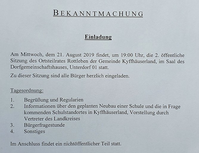 Standortfrage Schulneubau (Foto: Mario Merten)