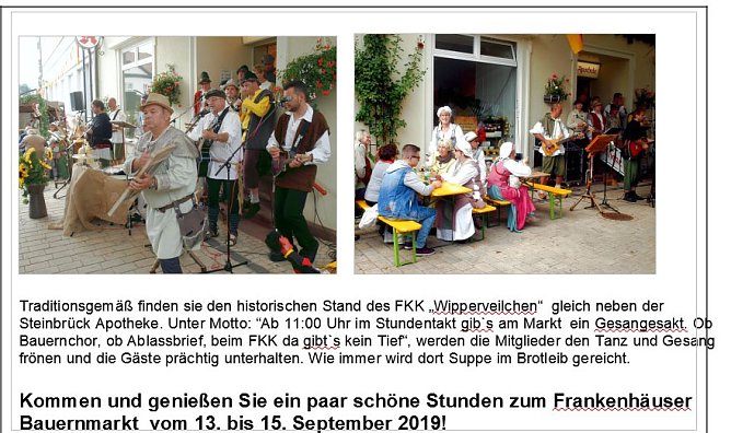 Änderungen beim Programm des Bauernmarktes (Foto: privat) Änderungen beim Programm des Bauernmarktes (Foto: privat)
