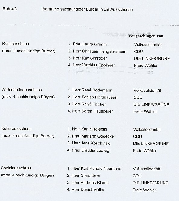 Weitere Personalentscheidungen (Foto: Karl-Heinz Herrmann) Weitere Personalentscheidungen (Foto: Karl-Heinz Herrmann)