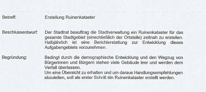 Ruinenkataster und mehr (Foto: Stadt Sondershausen) Ruinenkataster und mehr (Foto: Stadt Sondershausen)