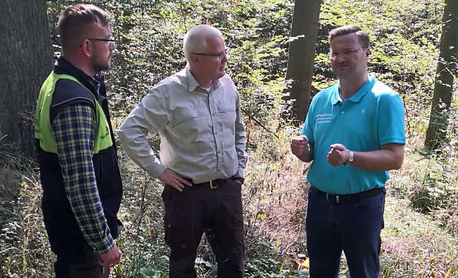 CDU im Gespr&auml;ch zum Thema Wald mit... (Foto: CDU Sondershausen)