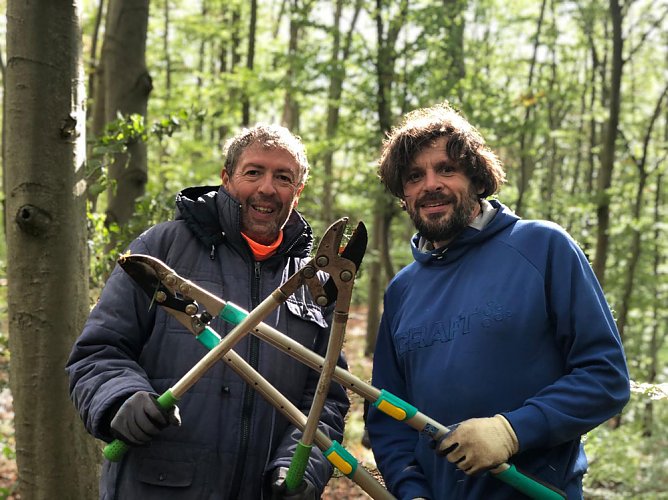 Neue Mountainbike-Strecke entsteht im Possenwald (Foto: Thomas Zelmer) Neue Mountainbike-Strecke entsteht im Possenwald (Foto: Thomas Zelmer)