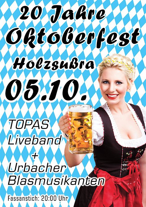 Oktoberfest am Samstag in Holzsu&szlig;ra (Foto: privat)