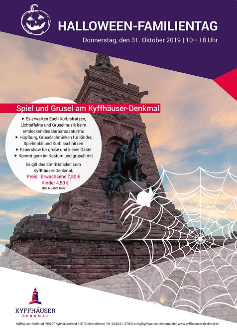 Halloween-Familientag am Kyffh&auml;user-Denkmal (Foto: Stadtmarketing Bad Frankenhausen)