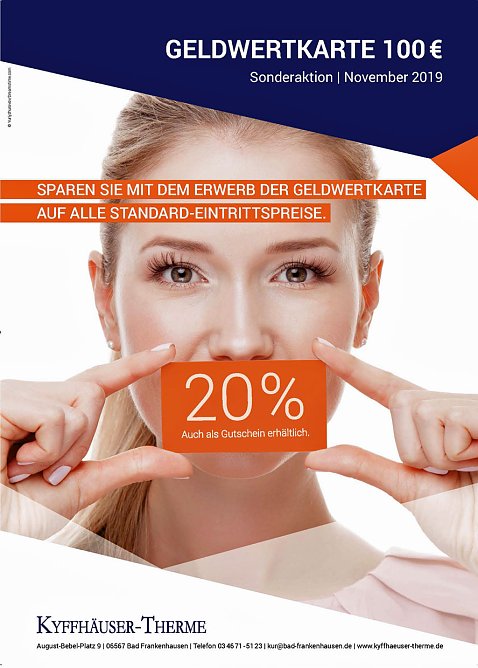 Satte Rabatte mit der Geldwertkarte! (Foto: Stadtmarketing Bad Frankenhausen)