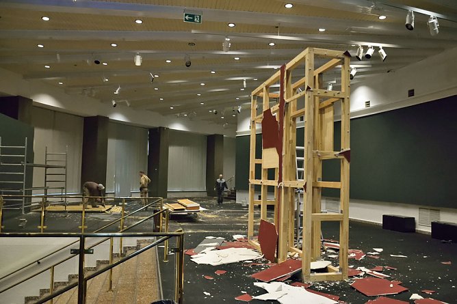 Baumaßnahmen und Veranstaltungen im Panorama Museum (Foto: Fred Böhme) Baumaßnahmen und Veranstaltungen im Panorama Museum (Foto: Fred Böhme)