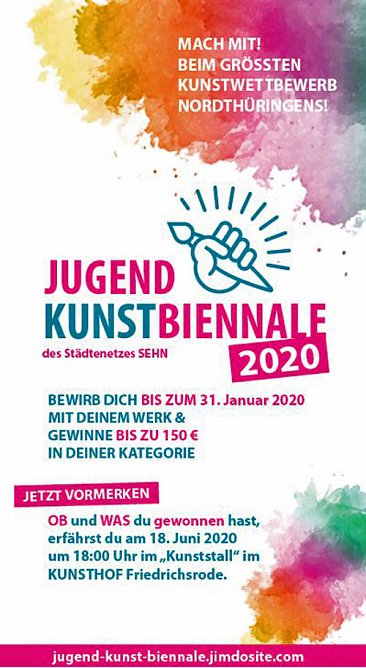Kunstwettbewerb für junge Leute (Foto: Stadt Sondershausen) Kunstwettbewerb für junge Leute (Foto: Stadt Sondershausen)