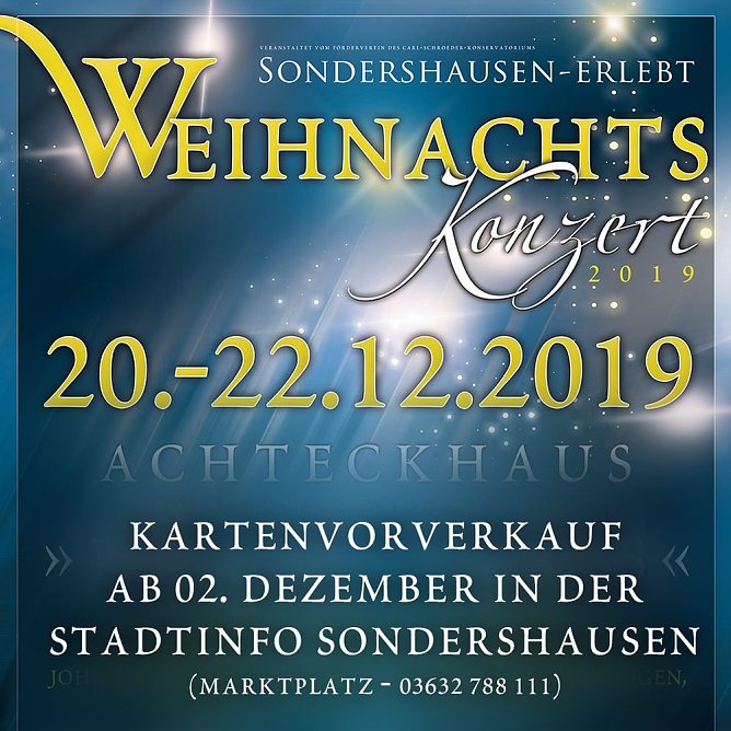 Drei Tage Weihnachtskonzert in Sondershausen (Foto: Alexander Wiegmann)