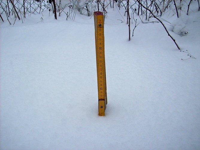 Schneeh&ouml;he Sondershausen (Foto: Karl-Heinz Herrmann)